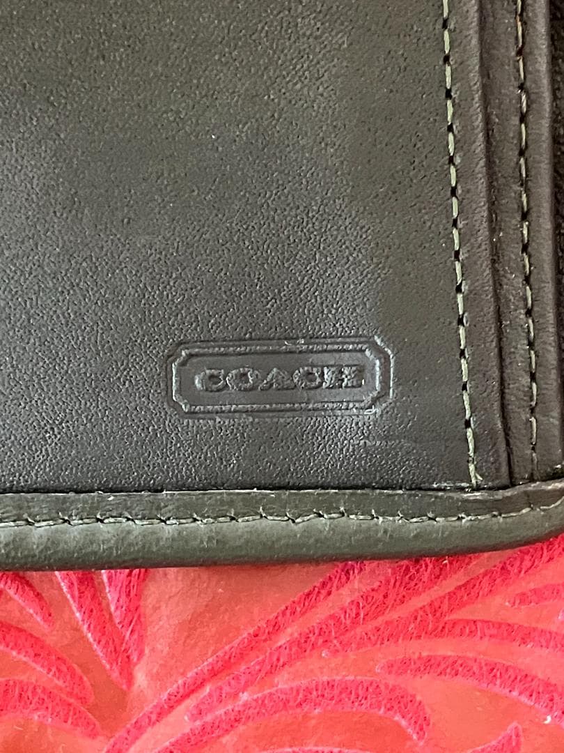 OLD COACH オールド コーチ クラブタンレザー 三つ折り財布 グリーン系