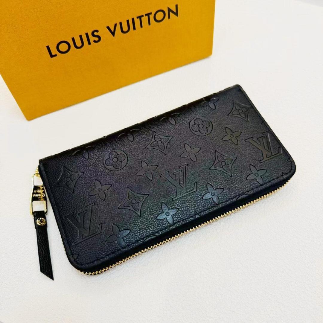 Louis vuitton ファスナー 長財布 ブラック