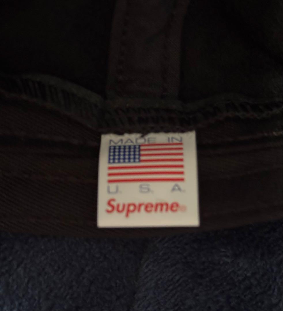 supreme Sロゴ wool cap black made in USA