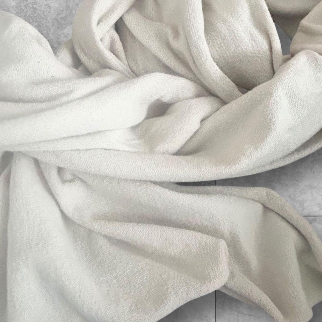 美品❤️evam eva ストール　ロングストール　生成り　コットン