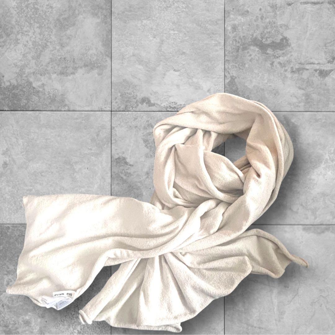 美品❤️evam eva ストール　ロングストール　生成り　コットン