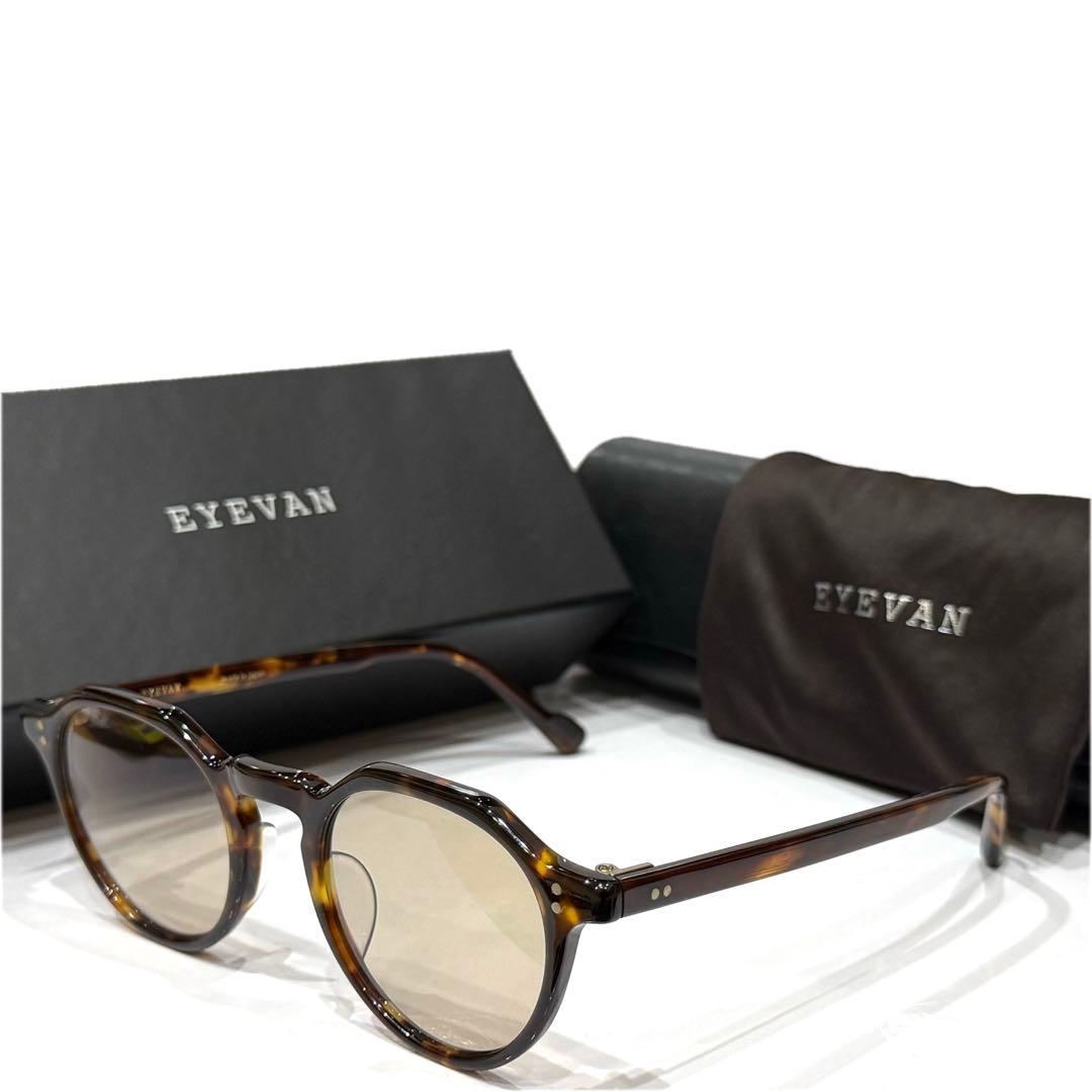 【極美品】正規品EYEVAN Attache 47 TORT 純正ブラウンレンズ