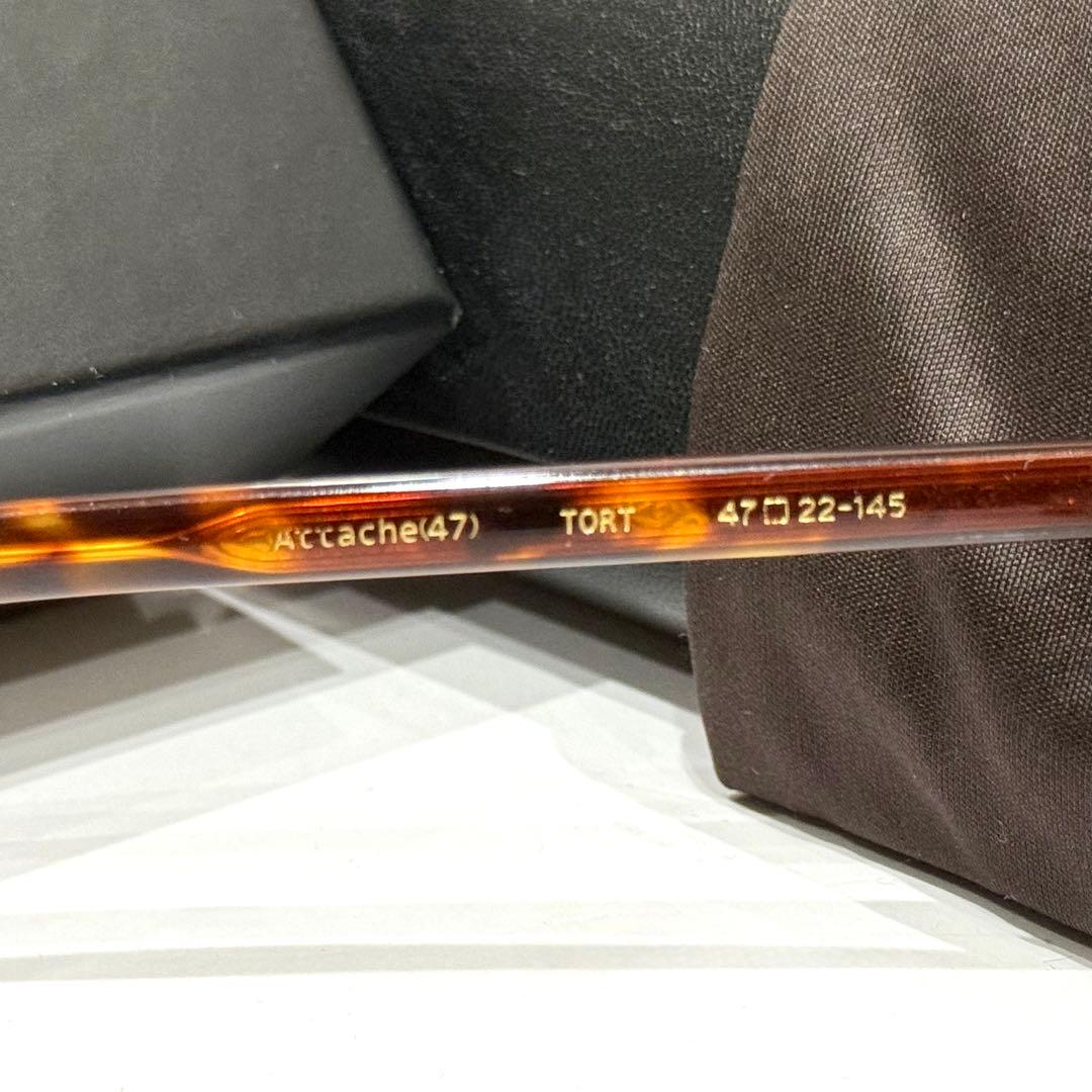 【極美品】正規品EYEVAN Attache 47 TORT 純正ブラウンレンズ