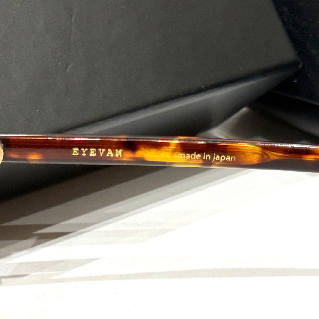【極美品】正規品EYEVAN Attache 47 TORT 純正ブラウンレンズ