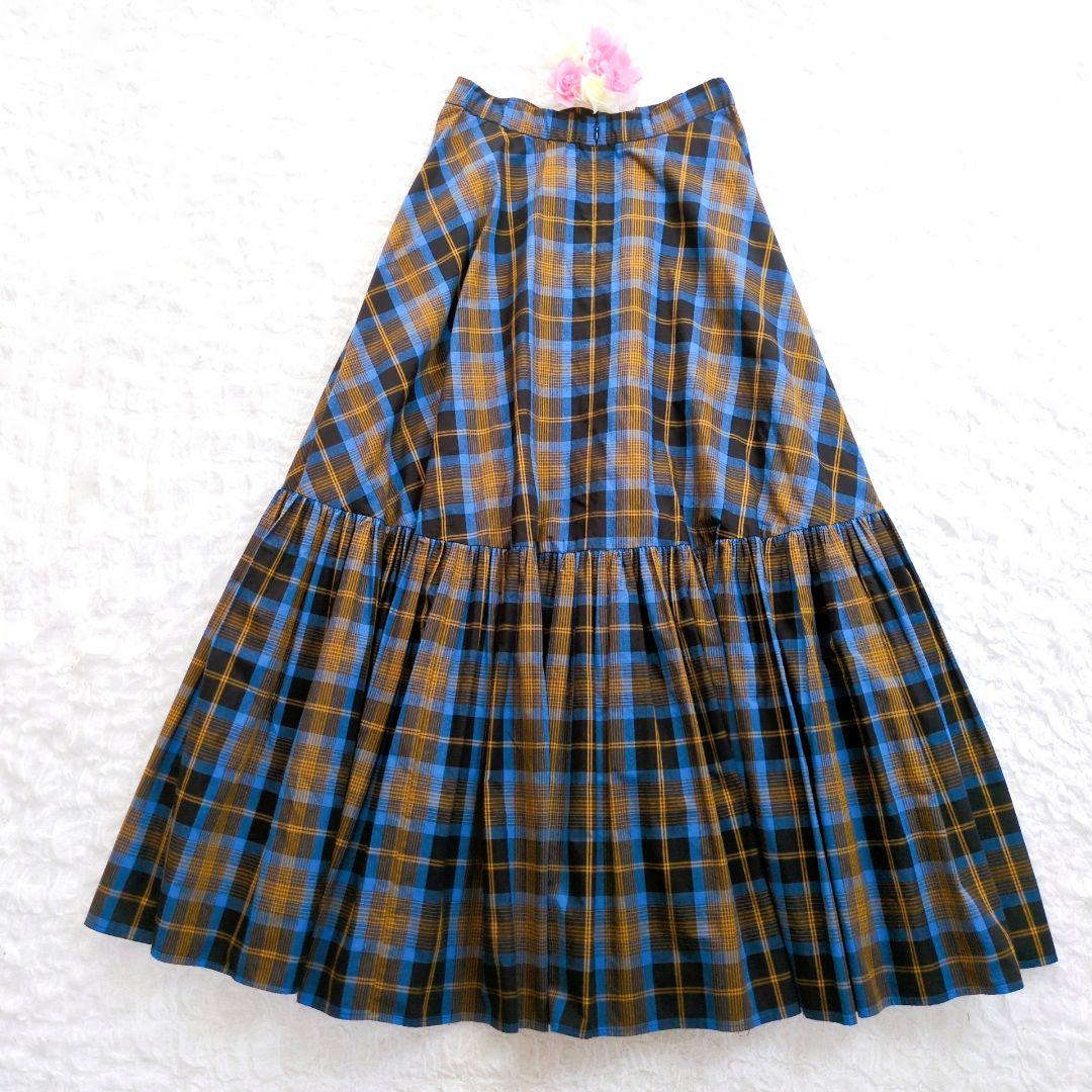 【美品】Curensology　チェックティアードスカート　38