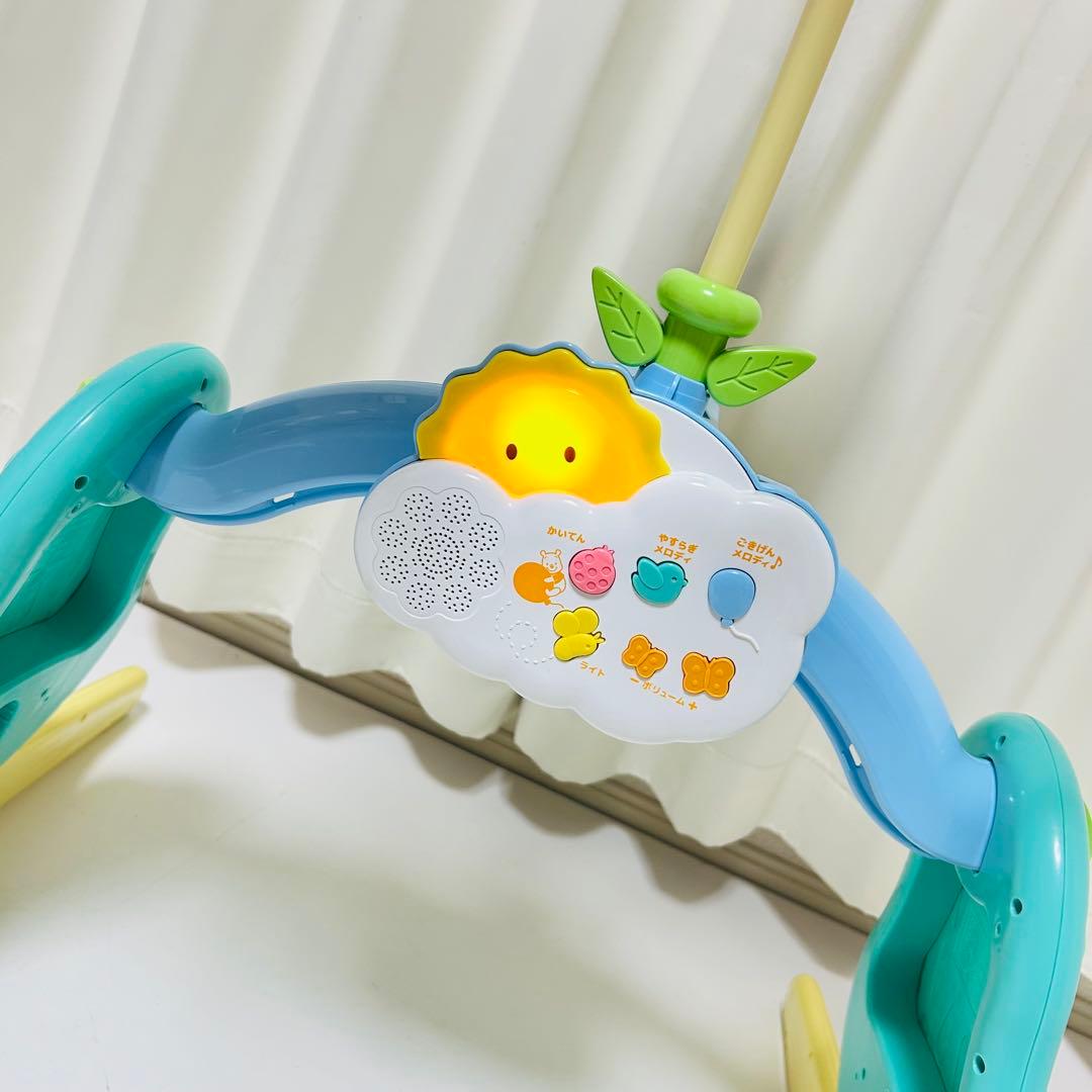 【極美品】くまのプーさん えらべる回転6WAYジムにへんしんメリー 人気 メリー
