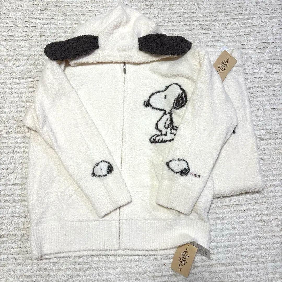 【値下げ】新品　スヌーピー フード付きルームウェア上下