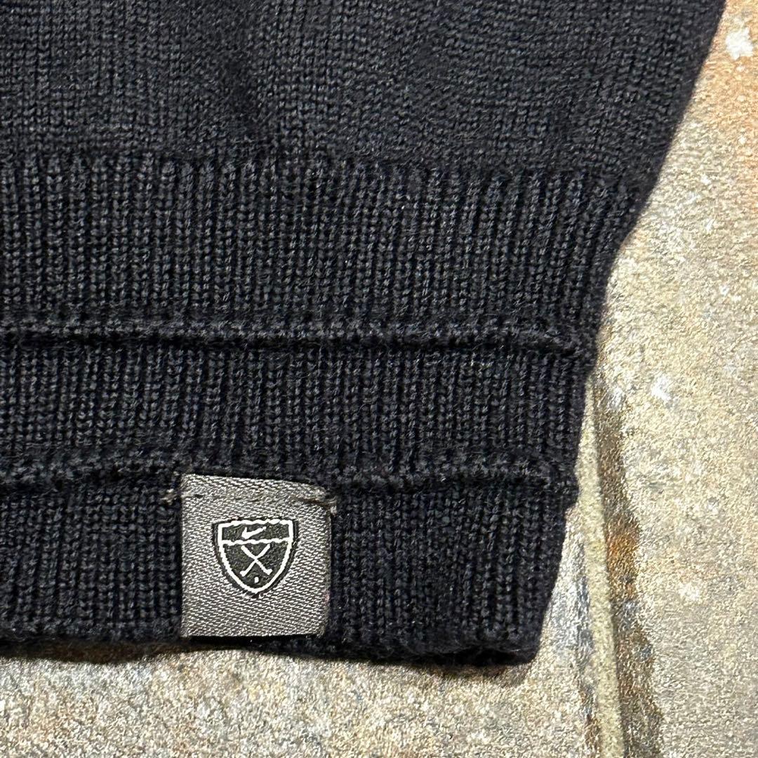 NIKE TIGER WOODS 刺繍セーター ゴルフ ブラック S
