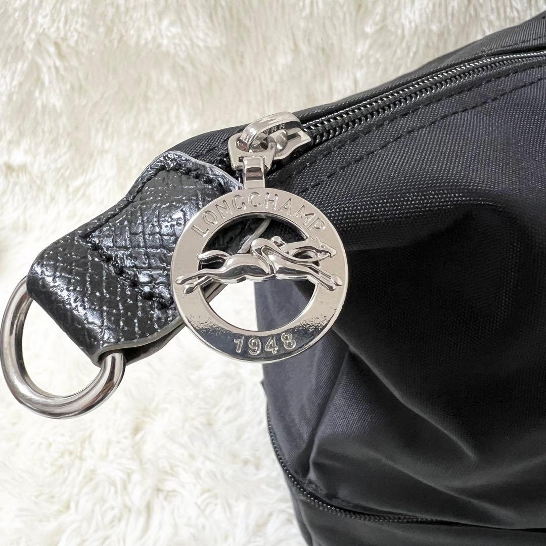 【大容量】LONGCHAMP ロンシャン ボストンバッグ ナイロン ブラック