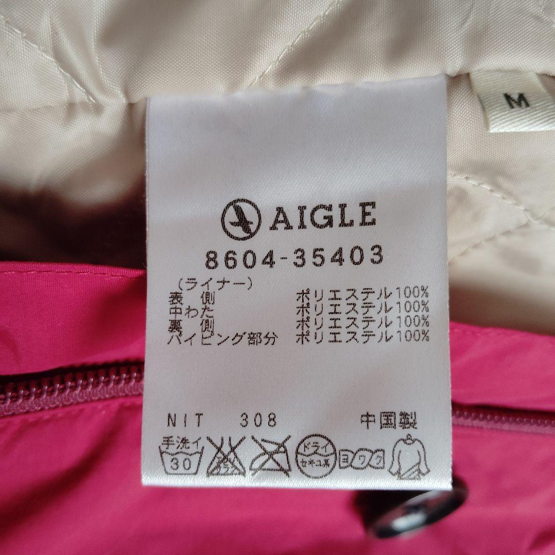 AIGLE エーグル ファー付きモッズコート M レッド 冬 赤