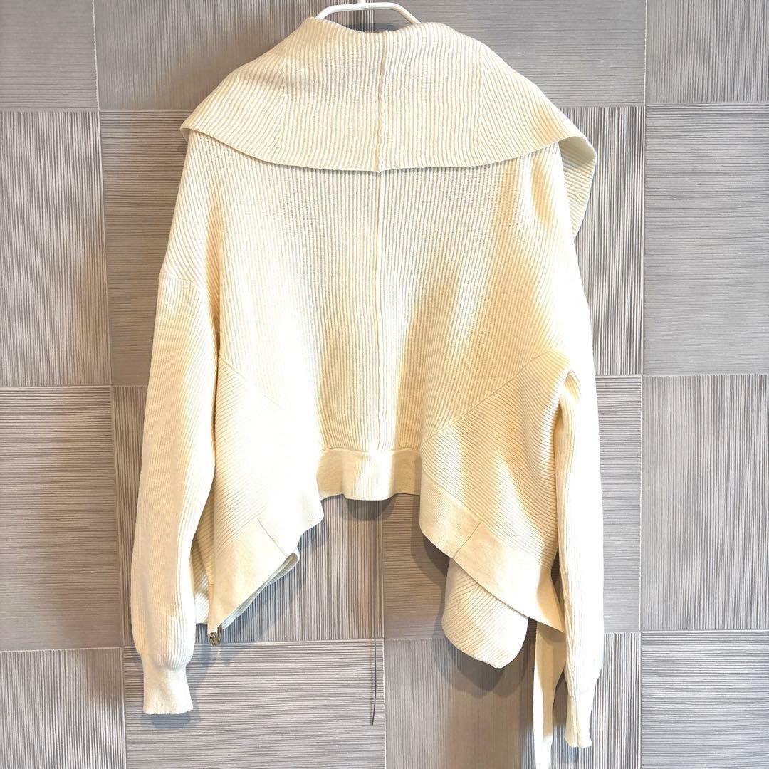 【新品未使用タグ付】Stella McCartney ドレープカーディガン 白