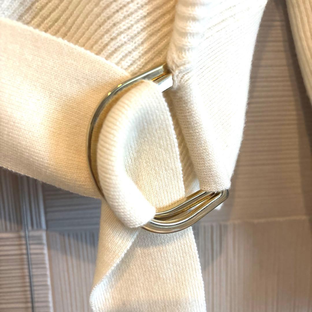 【新品未使用タグ付】Stella McCartney ドレープカーディガン 白
