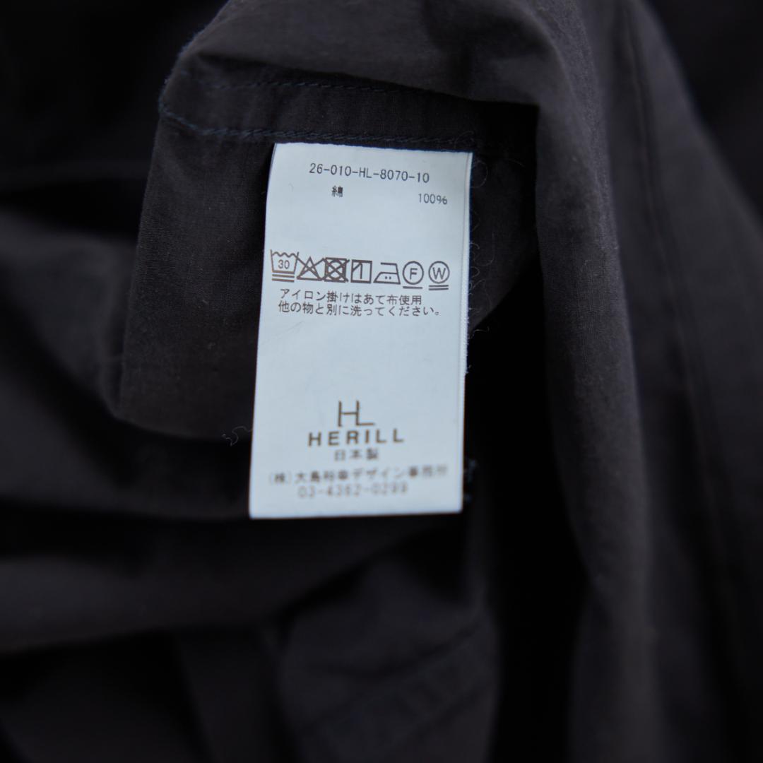 26ss HERILL ヘリル Ripstop Work Jacket 2 黒
