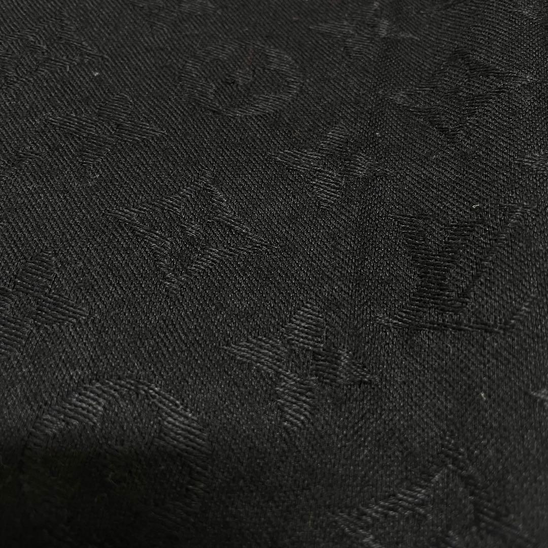 茶*！様 ブラック ロゴ入り ストール・ショール