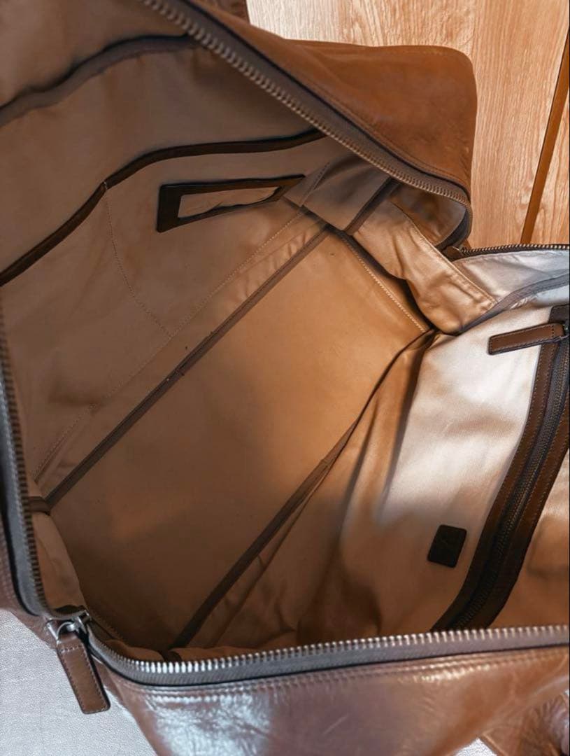 土屋鞄 ガレージ ボストンバッグ（ブラウン）