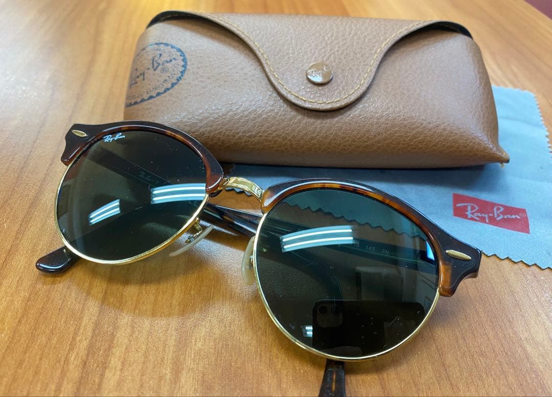 Ray-Ban RB4246 クラブラウンドサングラス ケース付き