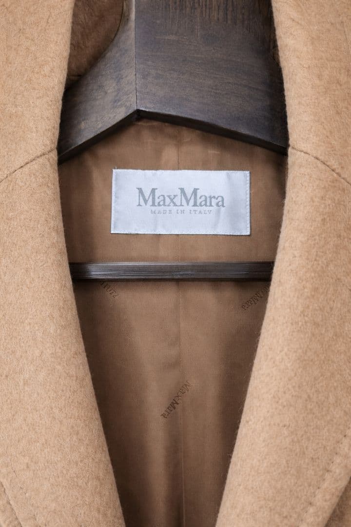 Max Mara 白タグ キャメル100% ロングコート 40 イタリア製