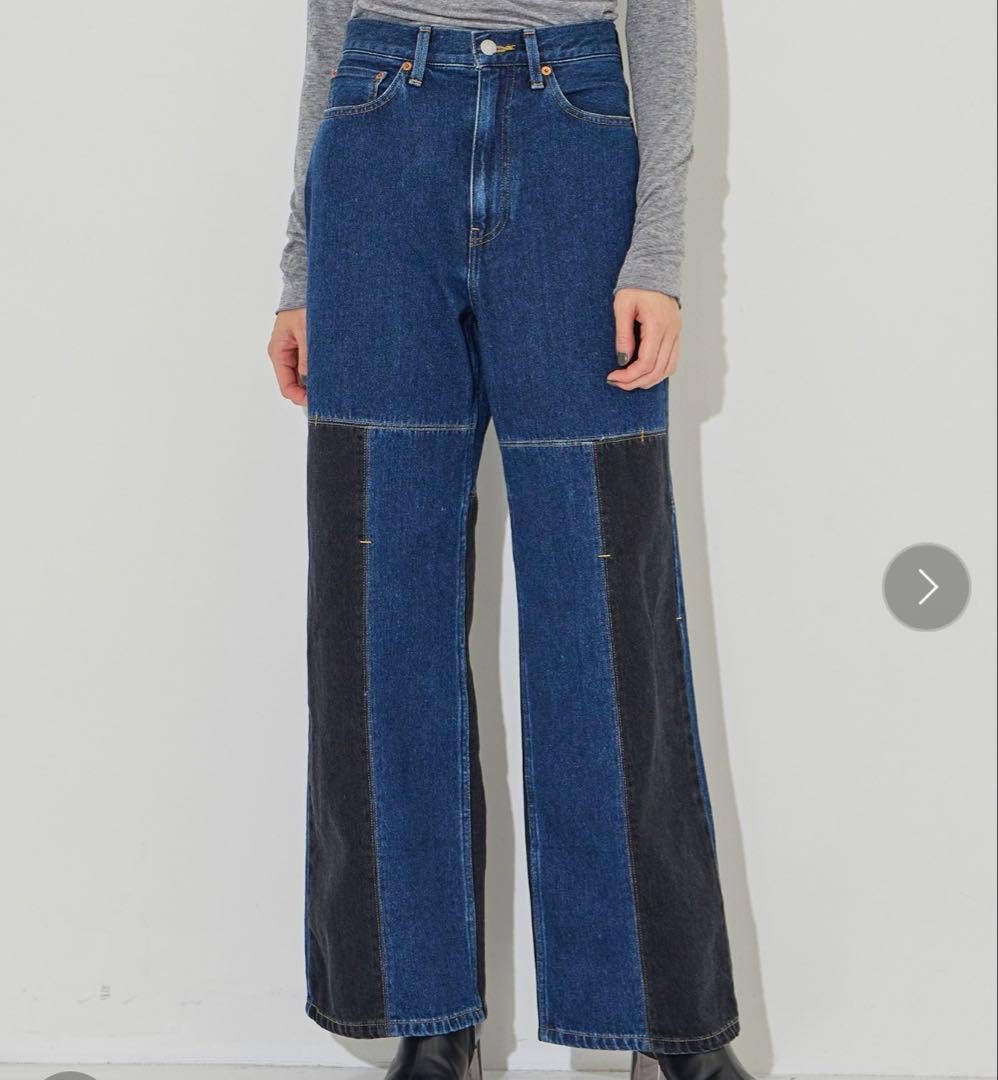 A18515 未使用品 コトハヨコザワ 24AW パネルドジーンズ M