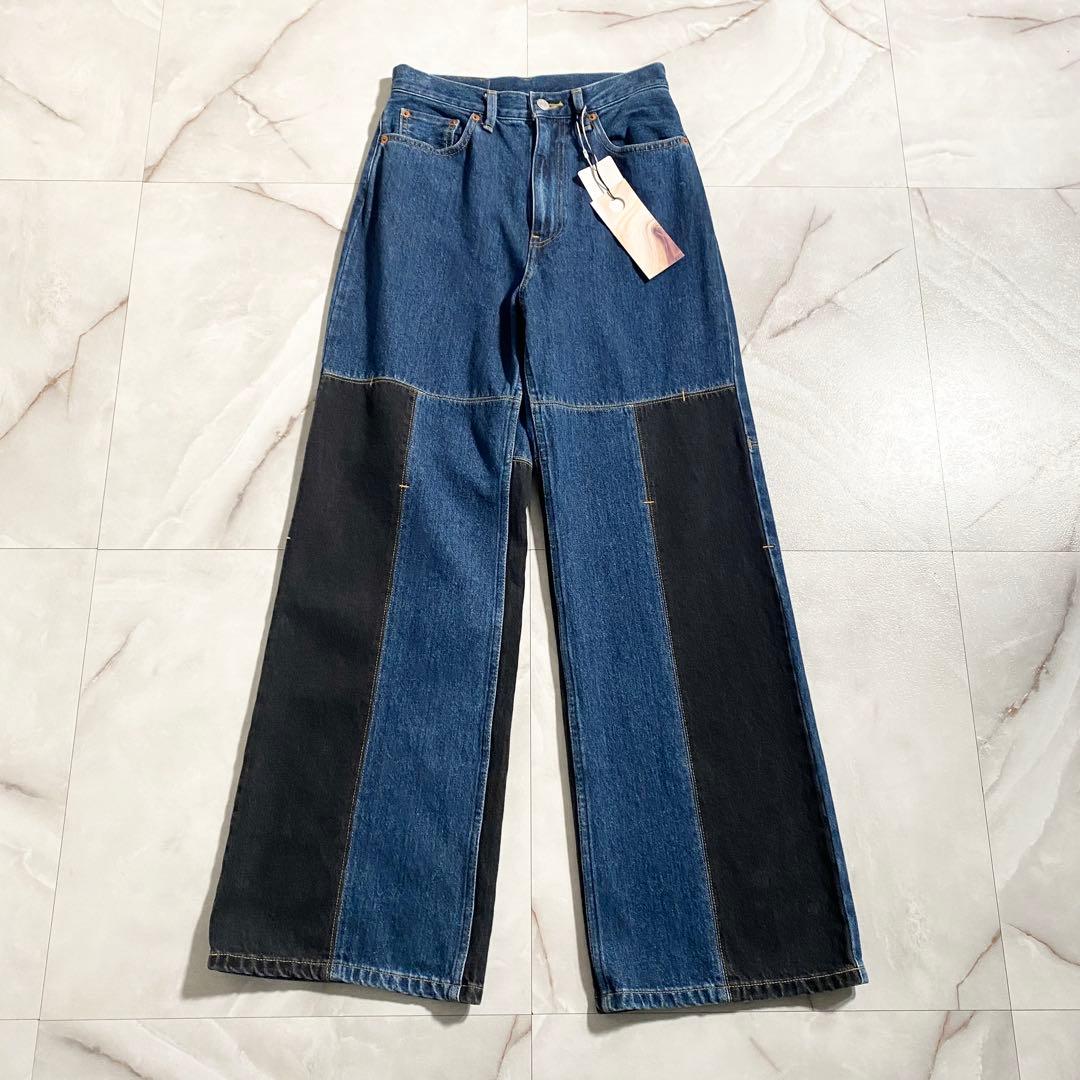 A18515 未使用品 コトハヨコザワ 24AW パネルドジーンズ M