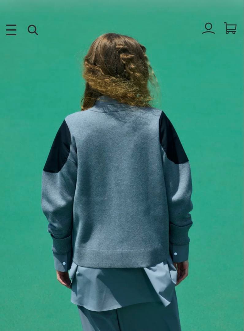 någonsstansナゴンスタンスshoulderpatchcardigan