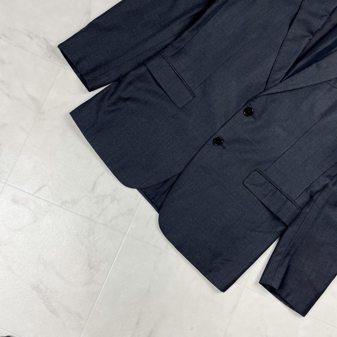 美品 BOGLIOLI グレンチェック柄ジャケット 黒 サイズ48*GD235