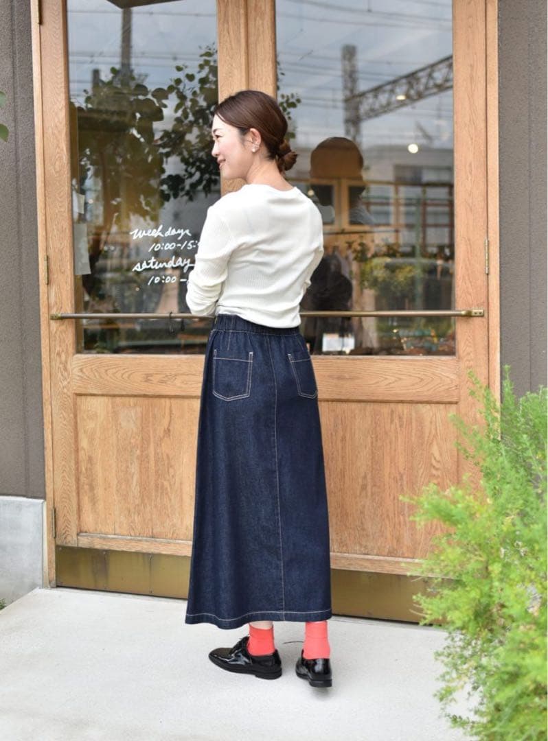 OURアワーホーム　きれいめデニムロングスカート