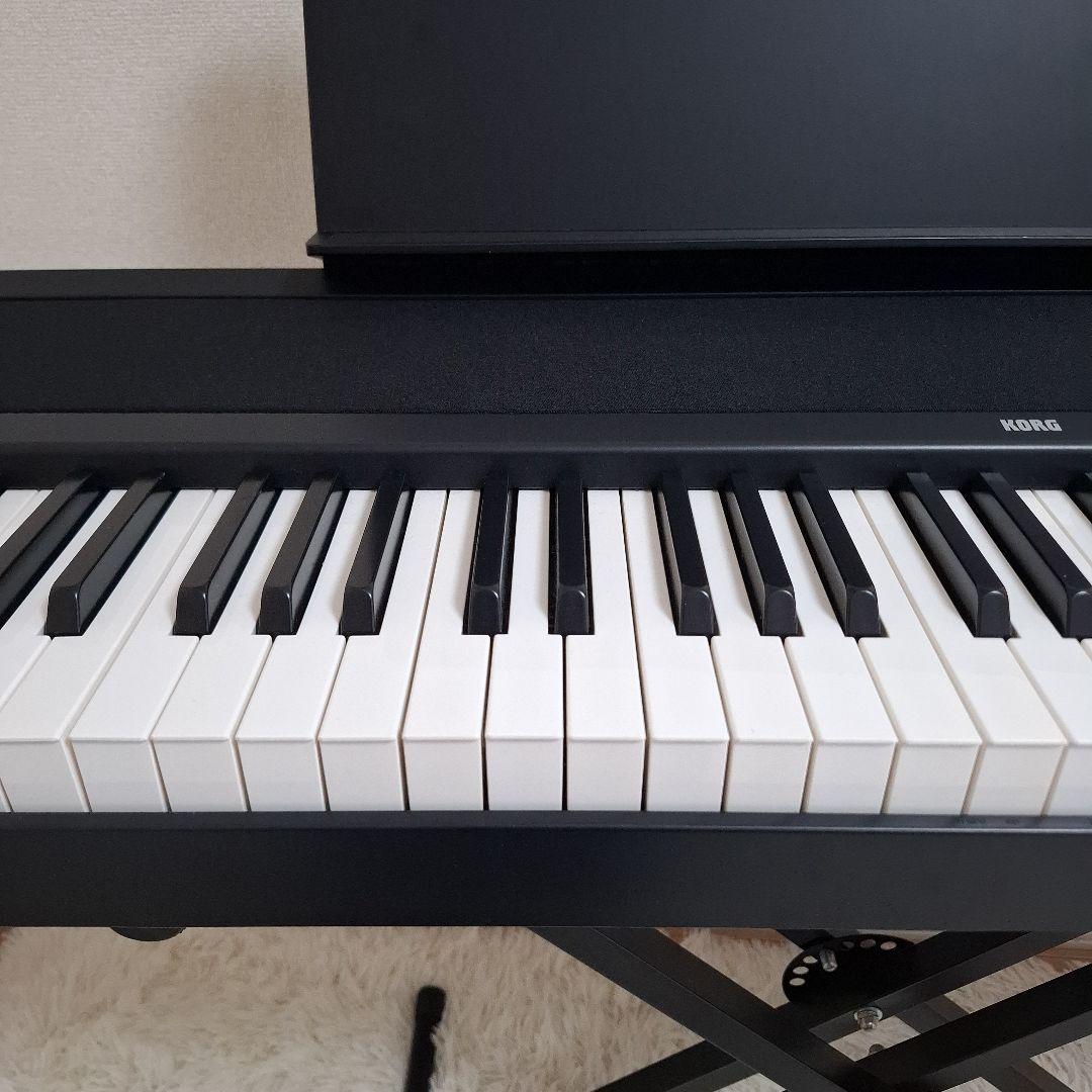 【状態良好】KORG デジタルピアノ B2 ブラック スタンド付き 送料込み