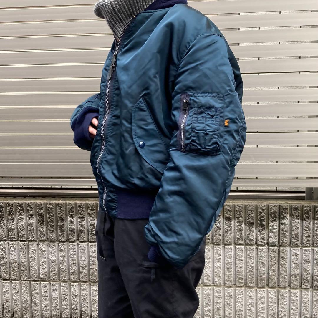 90s alpha MA-1 bomber jacket ビンテージ USA製
