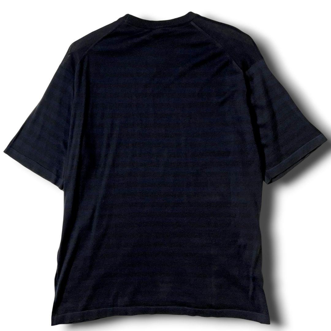 新品タグ付 ジョンスメドレー ボーダー柄 ニット Tシャツ L 定価31900