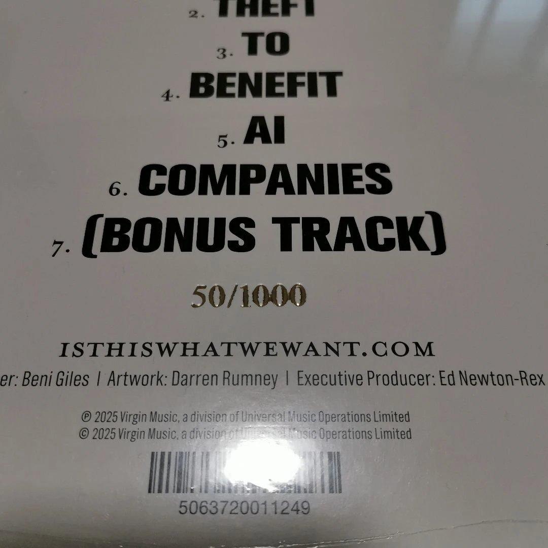 IS THIS WHAT WE WANT? LP 1000部限定50番