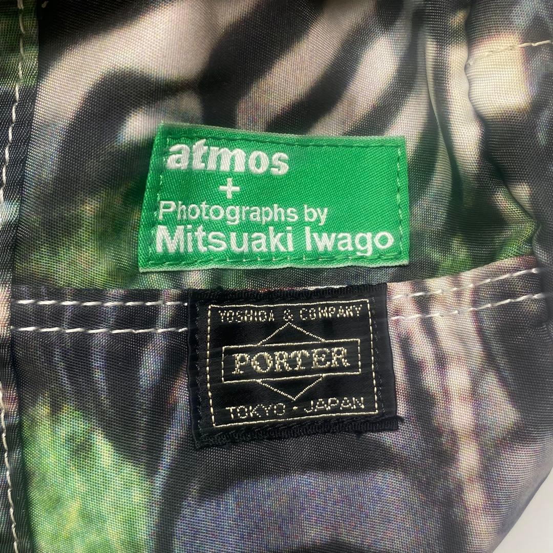 PORTER atmos 岩合光昭 ボストンバッグ バッグ シマウマ 2WAY
