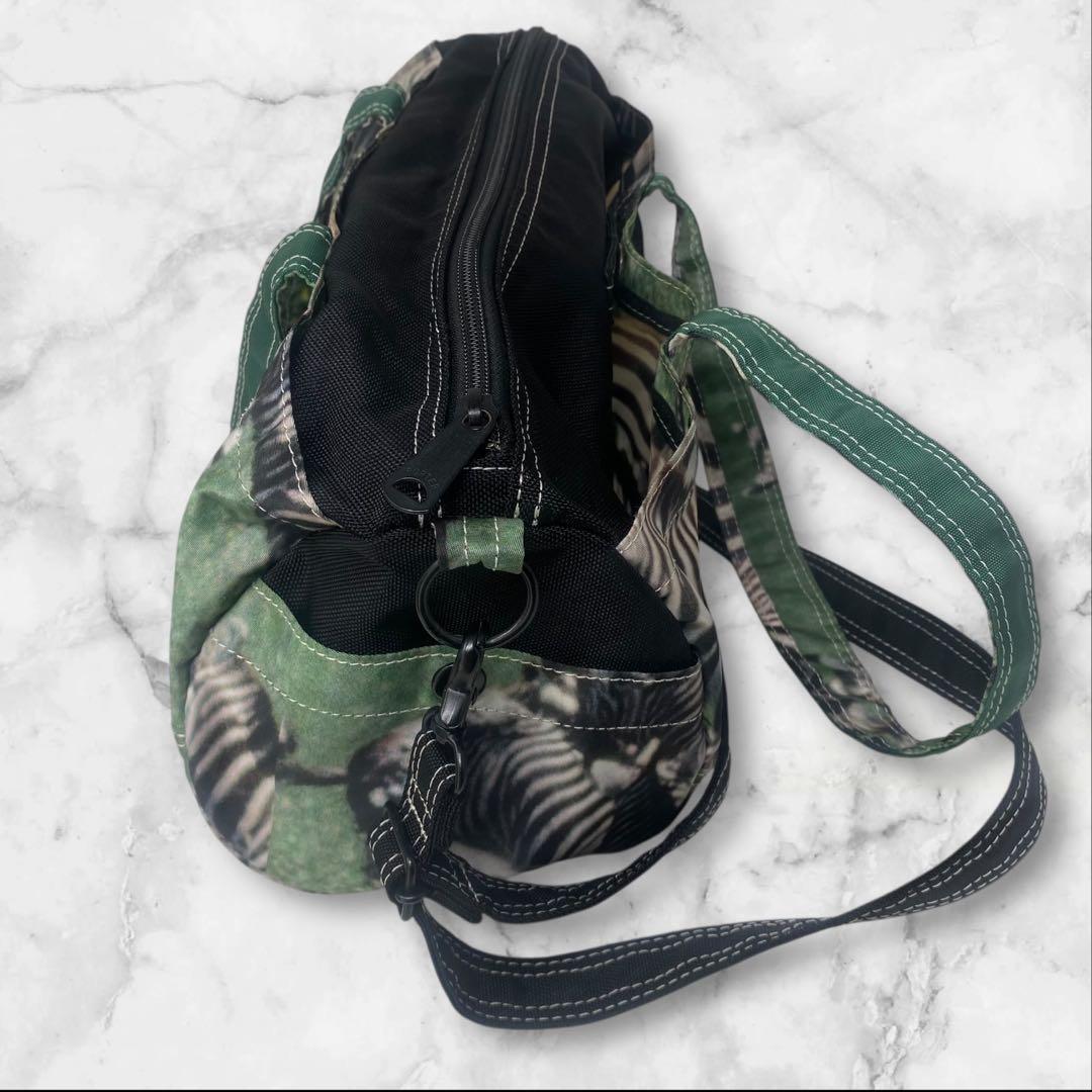 PORTER atmos 岩合光昭 ボストンバッグ バッグ シマウマ 2WAY