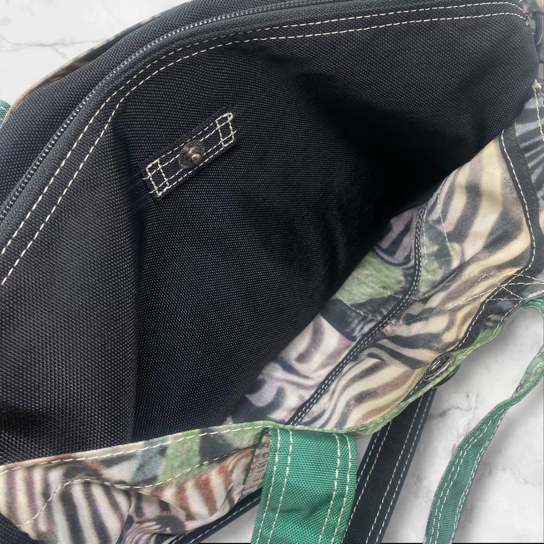 PORTER atmos 岩合光昭 ボストンバッグ バッグ シマウマ 2WAY