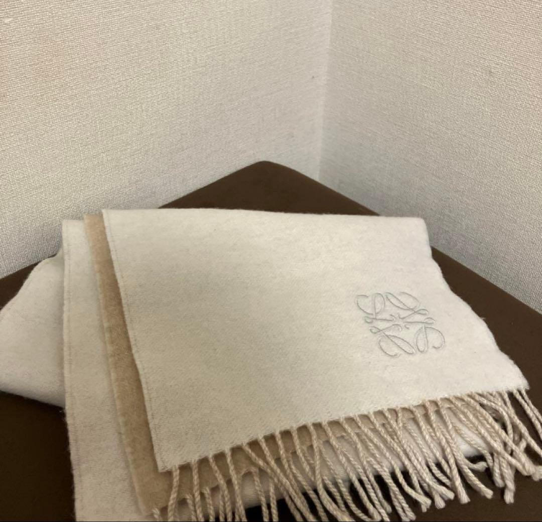 LOEWE バイカラースカーフ(マフラー)
