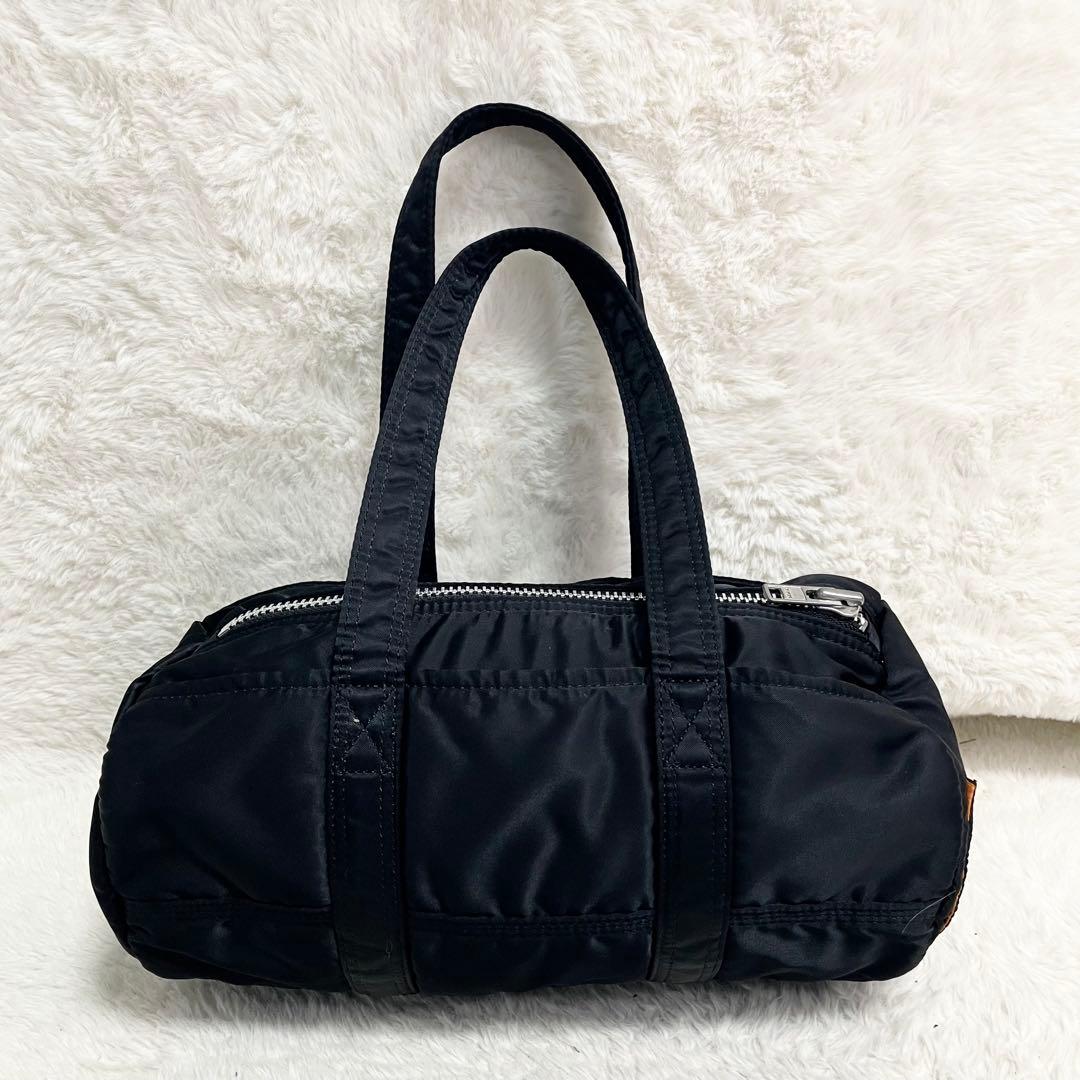 美品 PORTER ポーター タンカー ミニボストンバッグ ブラック 大容量 黒