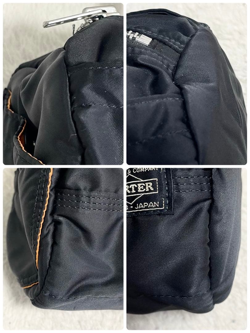 美品 PORTER ポーター タンカー ミニボストンバッグ ブラック 大容量 黒