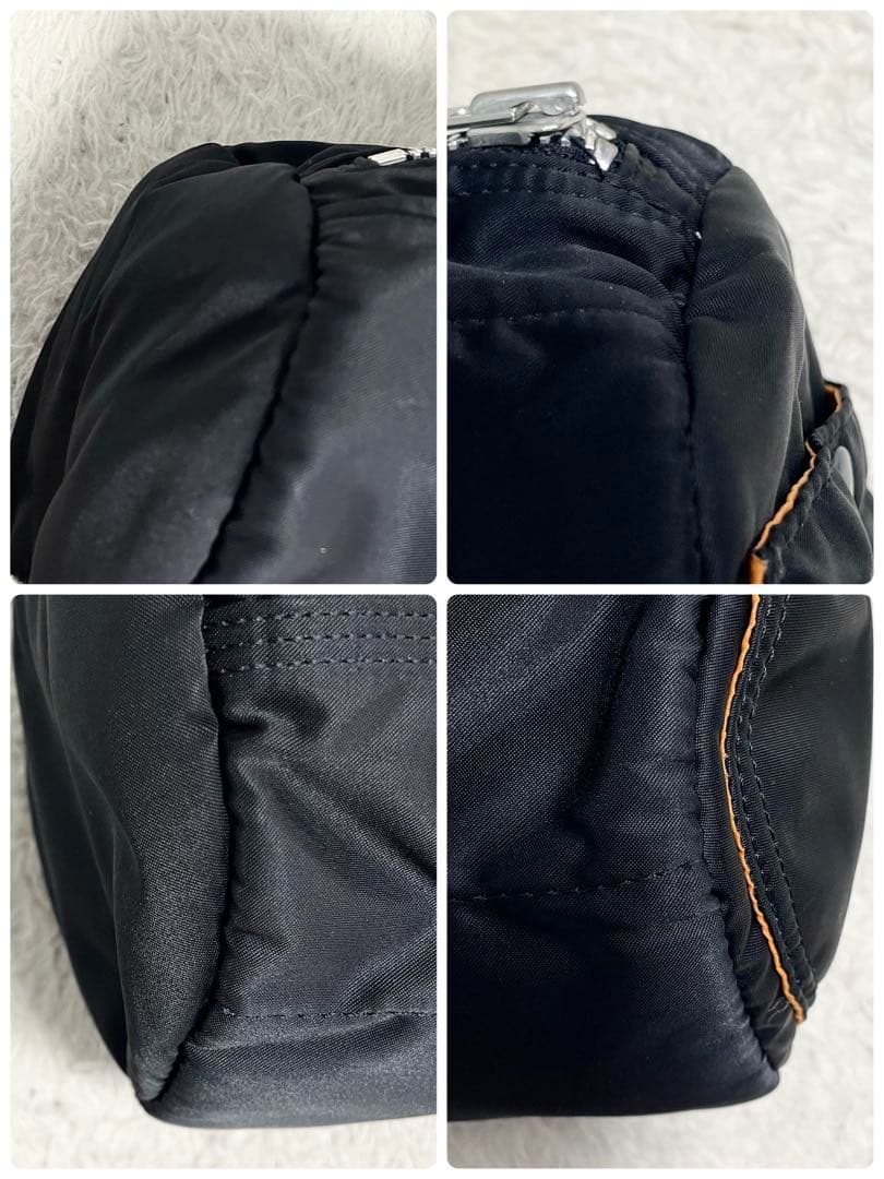 美品 PORTER ポーター タンカー ミニボストンバッグ ブラック 大容量 黒