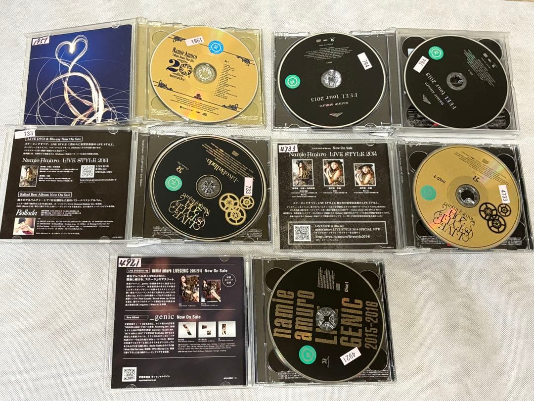 安室奈美恵 レンタル限定盤 CD ライブ・アルバム　5枚セット