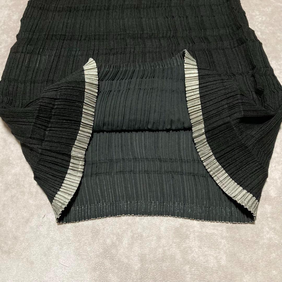 イッセイミヤケ　ISSEY MIYAKE　ノースリーブワンピース　プリーツ　M