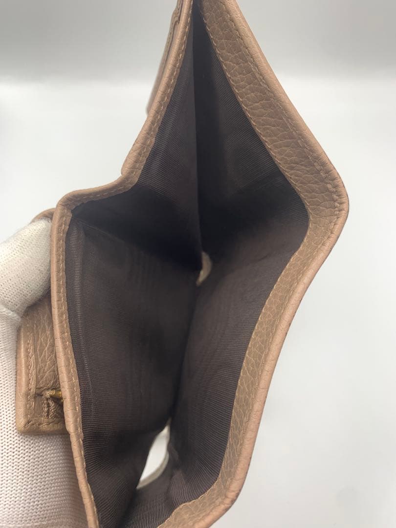 GUCCI グッチ ミニ財布　マーモント　GGロゴ 二つ折り　グレー P55