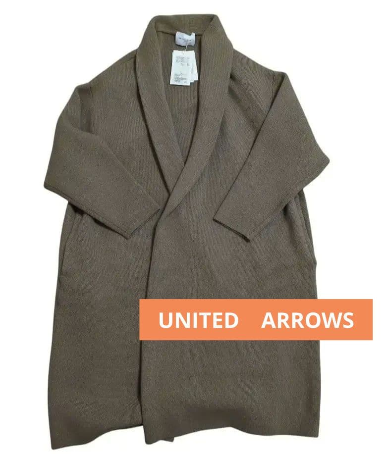 UNITED　ARROWS　ベージュ ロングカーディガン 　春コート　未使用品