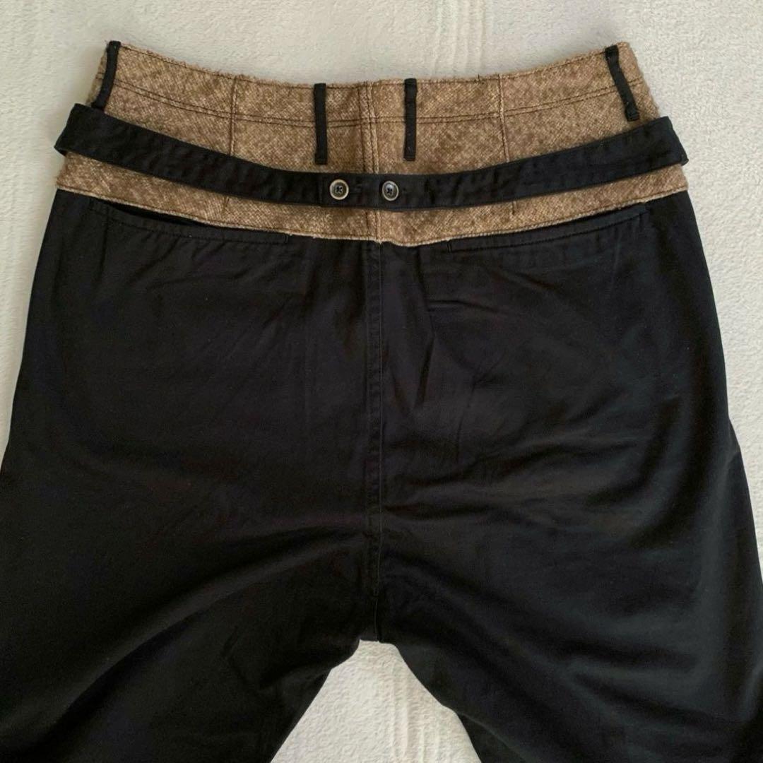 【美品】KAPITAL ピエロパンツ リネン 切替 XL