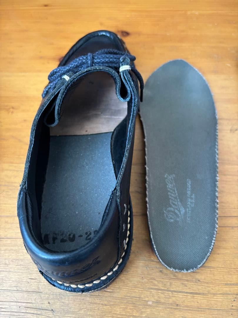 ダナー danner 黒 チロリアン クレープソール 美品 7ハーフ　モカシン