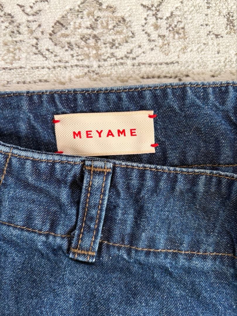 meyame デニム　ワイドパンツ　ワイドデニム