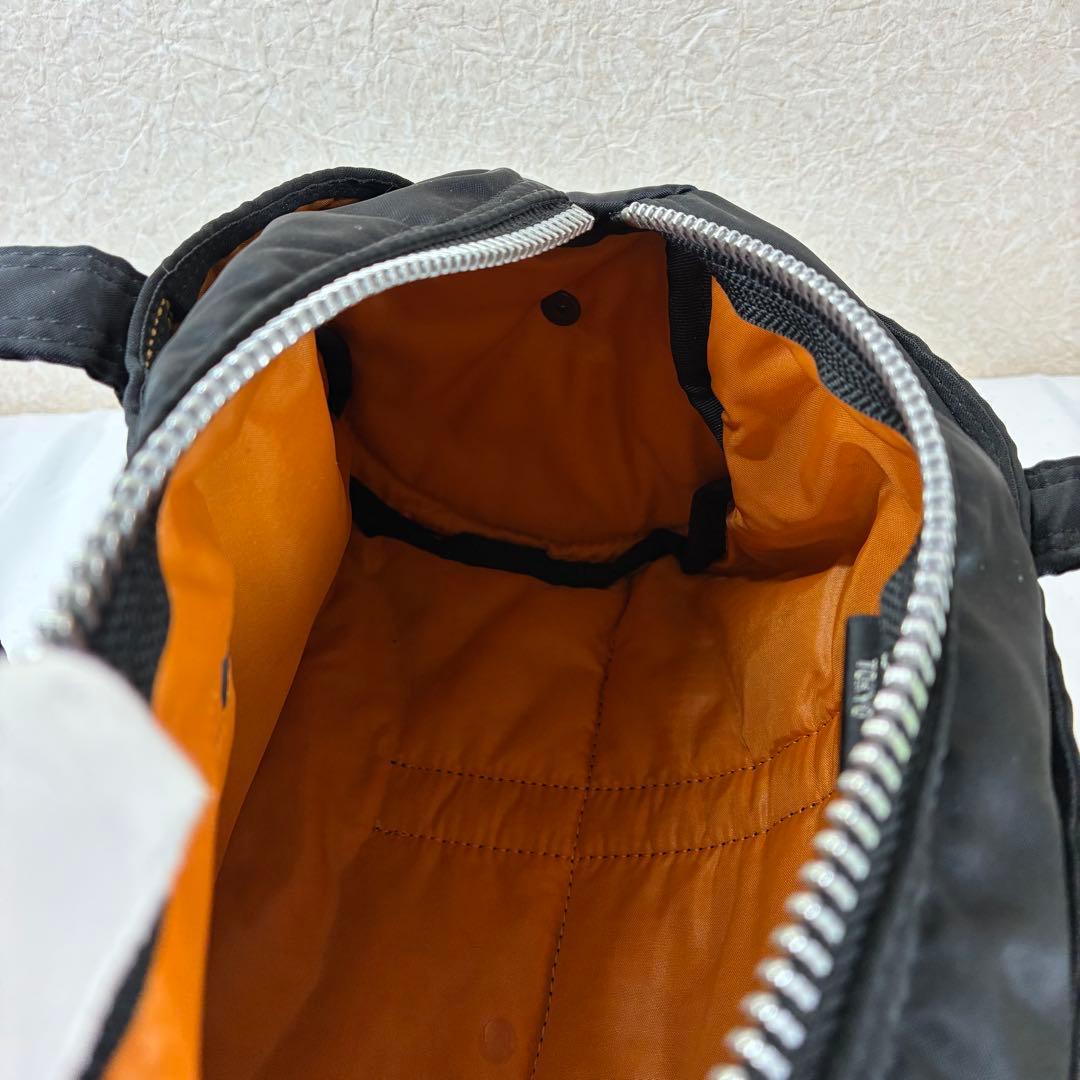 [未使用級] PORTER　タンカー　ドラムバッグ　ミニボストン　S　ブラック