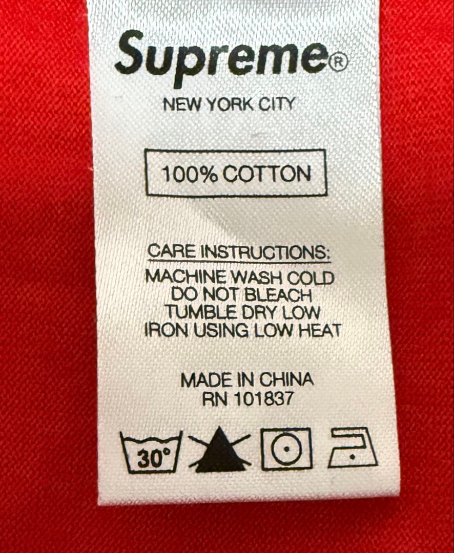 supreme Mesh Script Tank Top M 赤