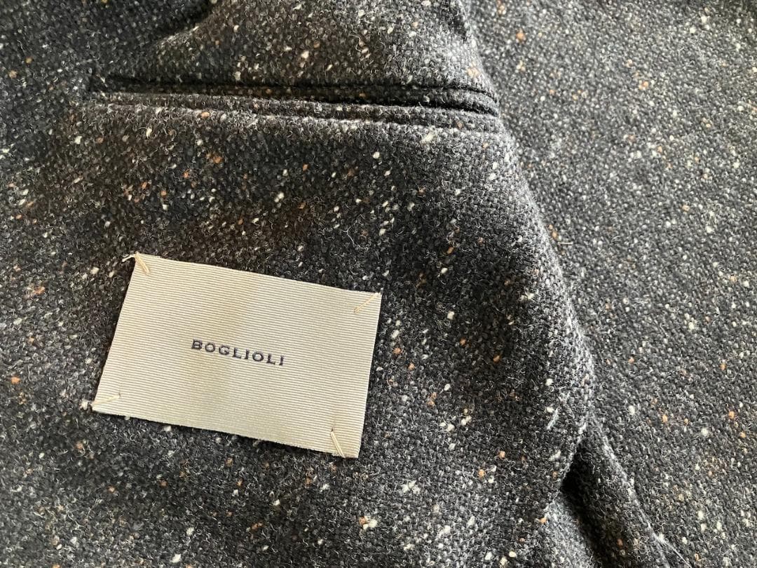 Z*e様 Boglioli Dover 46 グレー ツイード ジャケット ボリ