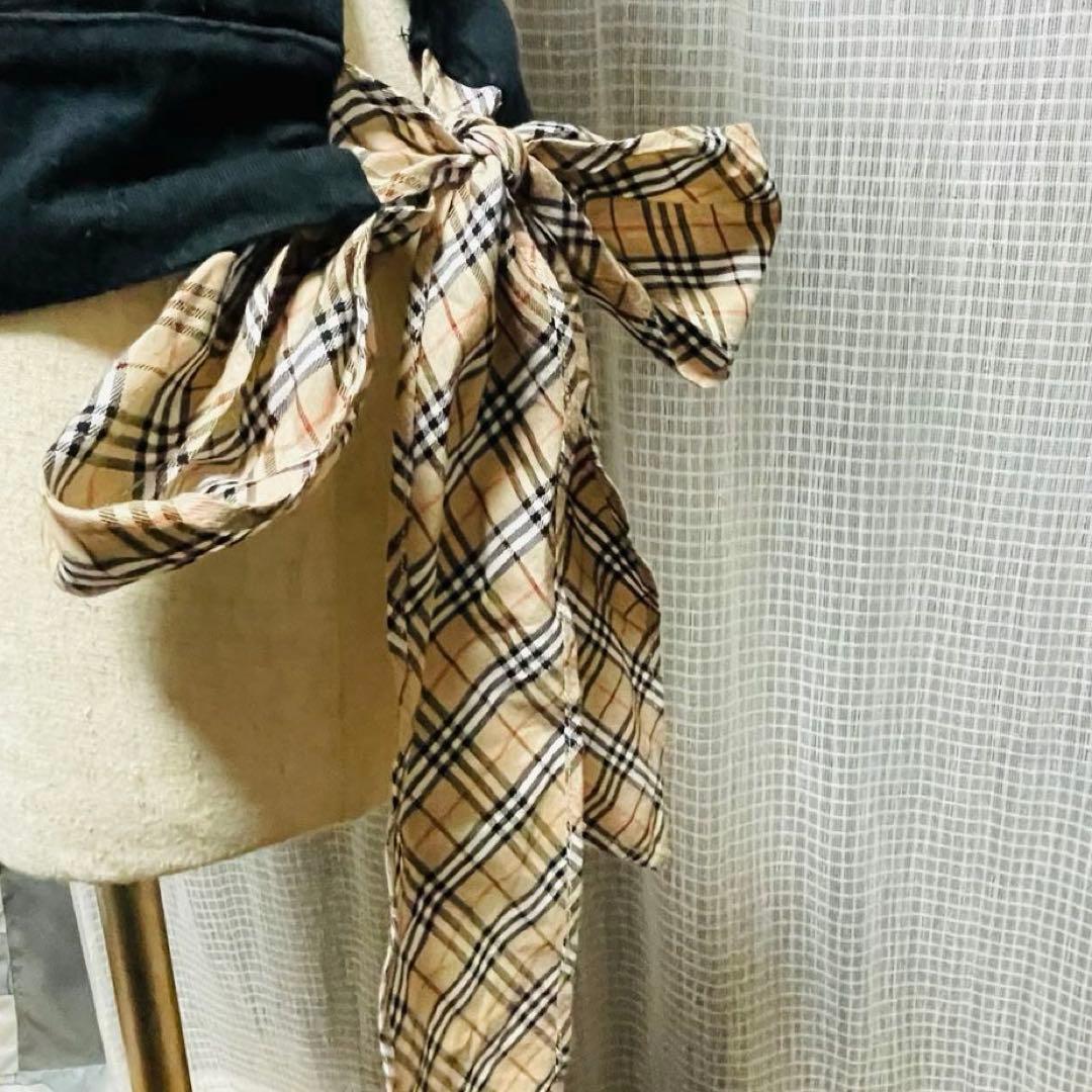 バーバリーブルーレーベル キャミ 黒 38 リボン　burberry