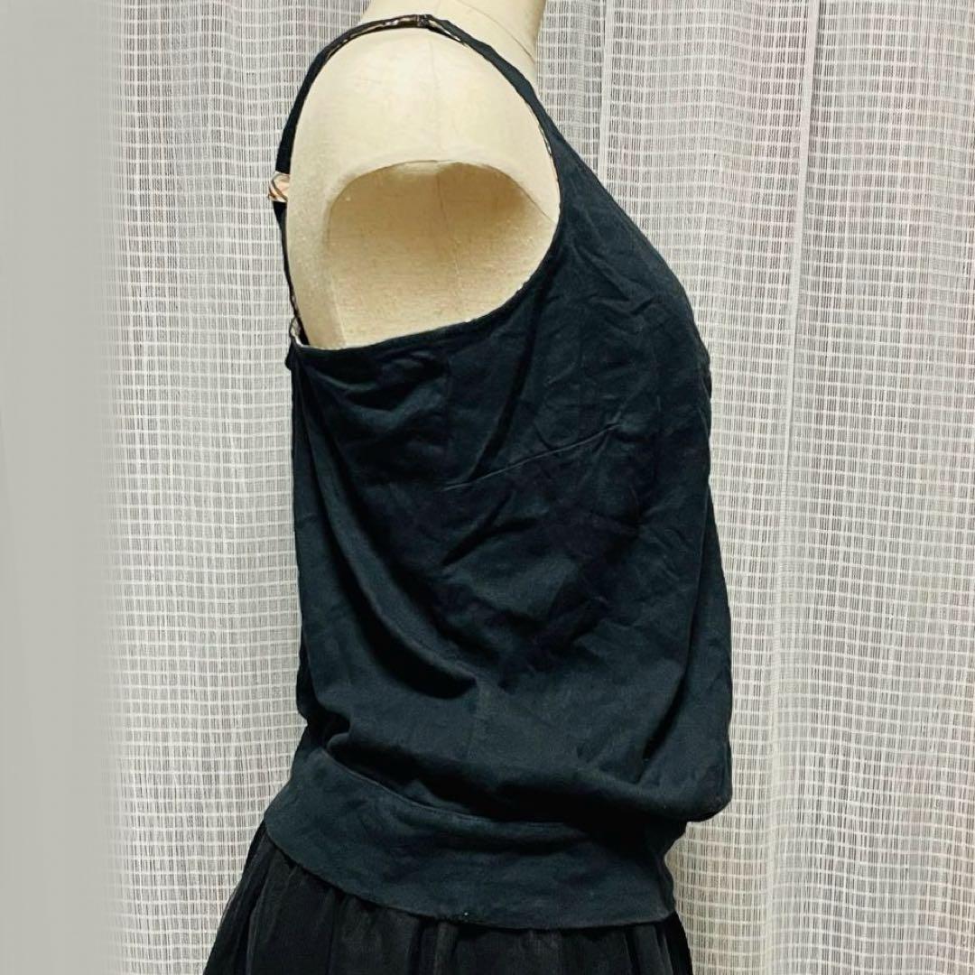 バーバリーブルーレーベル キャミ 黒 38 リボン　burberry