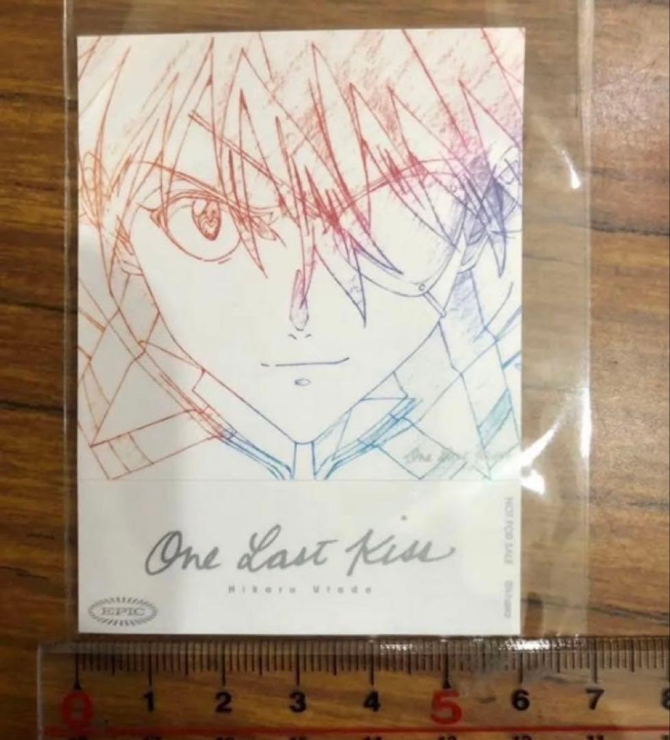 宇多田ヒカル/One Last Kiss アスカ US盤クリア盤特典ステッカー付